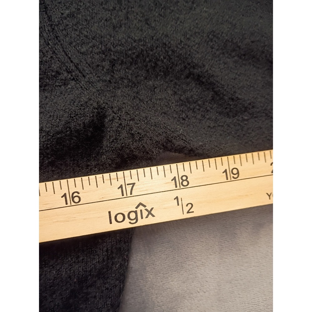 Hell Bunny Cardigan Womens Large Black Snowflake Embroidered Cropped Button Up - Picture 8 of 9